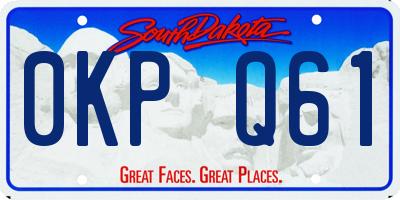 SD license plate 0KPQ61