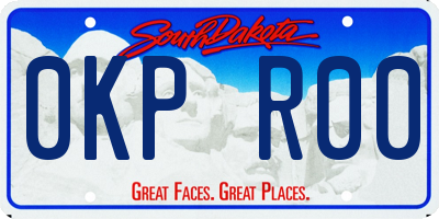 SD license plate 0KPR00