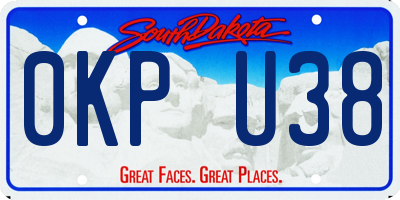 SD license plate 0KPU38