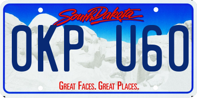 SD license plate 0KPU60