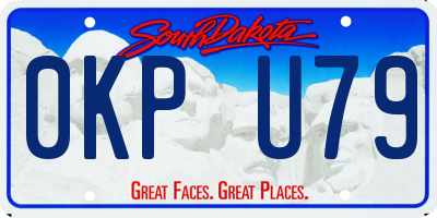 SD license plate 0KPU79