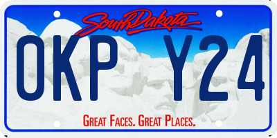 SD license plate 0KPY24