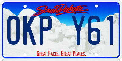 SD license plate 0KPY61