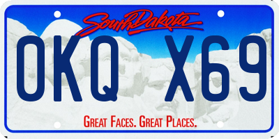 SD license plate 0KQX69