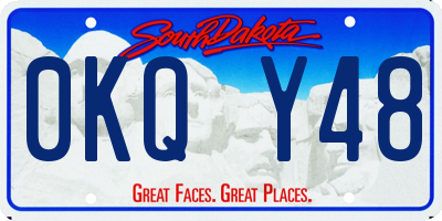 SD license plate 0KQY48