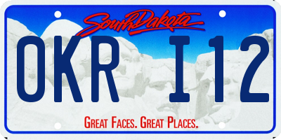 SD license plate 0KRI12