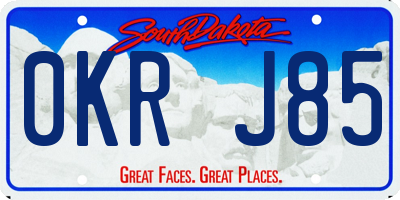 SD license plate 0KRJ85
