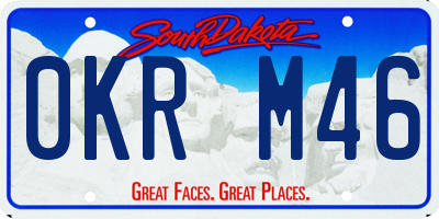 SD license plate 0KRM46