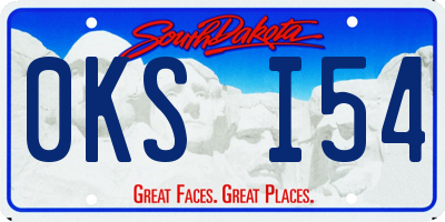 SD license plate 0KSI54
