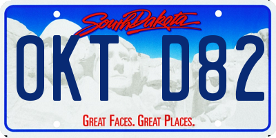 SD license plate 0KTD82