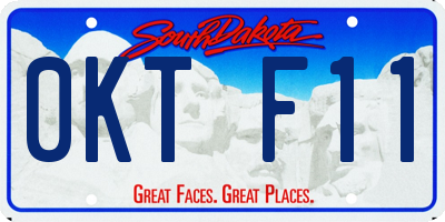 SD license plate 0KTF11