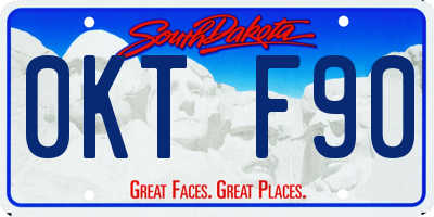 SD license plate 0KTF90