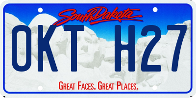 SD license plate 0KTH27