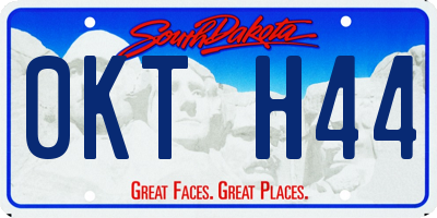 SD license plate 0KTH44