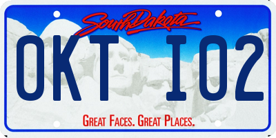SD license plate 0KTI02
