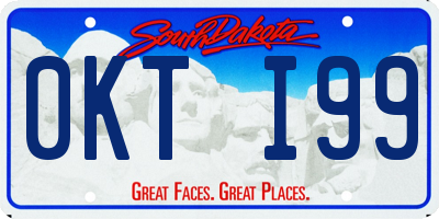 SD license plate 0KTI99