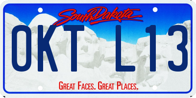 SD license plate 0KTL13