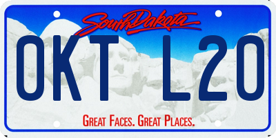 SD license plate 0KTL20