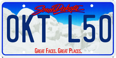 SD license plate 0KTL50