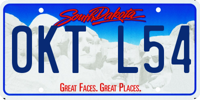 SD license plate 0KTL54