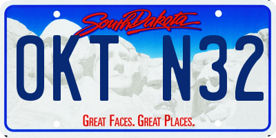 SD license plate 0KTN32