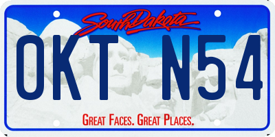 SD license plate 0KTN54