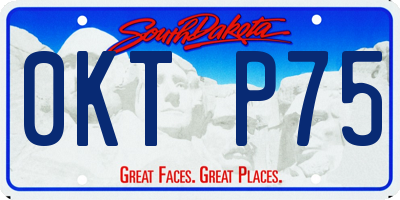 SD license plate 0KTP75