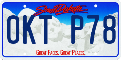 SD license plate 0KTP78