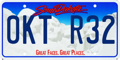 SD license plate 0KTR32
