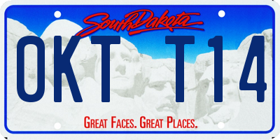 SD license plate 0KTT14