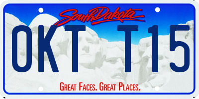 SD license plate 0KTT15