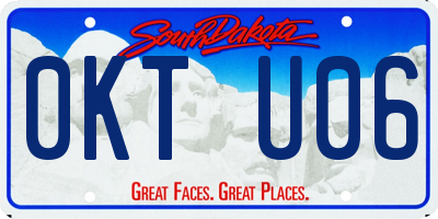 SD license plate 0KTU06