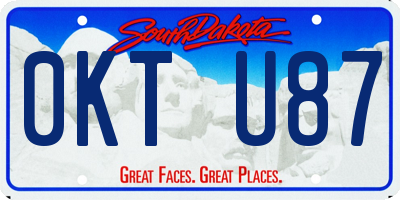 SD license plate 0KTU87