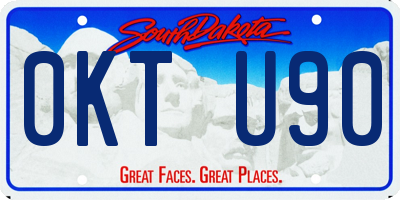 SD license plate 0KTU90
