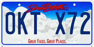 SD license plate 0KTX72