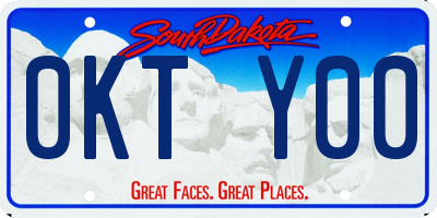 SD license plate 0KTY00