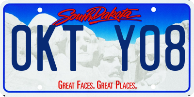 SD license plate 0KTY08