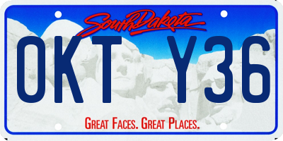 SD license plate 0KTY36