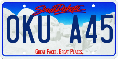 SD license plate 0KUA45
