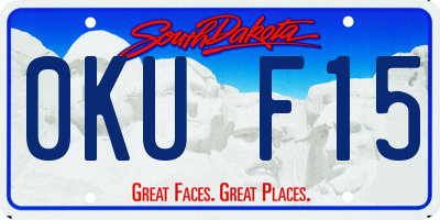 SD license plate 0KUF15