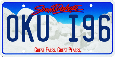 SD license plate 0KUI96