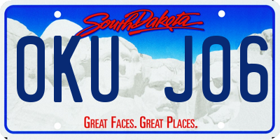 SD license plate 0KUJ06