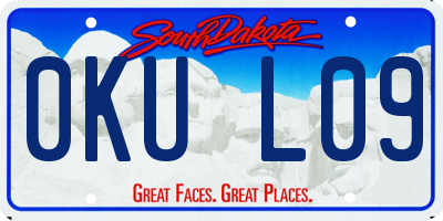 SD license plate 0KUL09