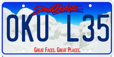 SD license plate 0KUL35