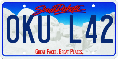 SD license plate 0KUL42