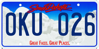 SD license plate 0KUO26