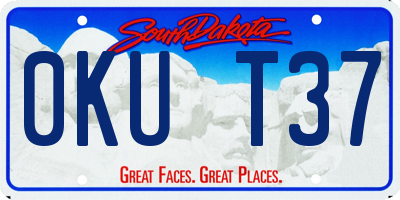 SD license plate 0KUT37
