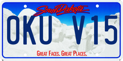 SD license plate 0KUV15
