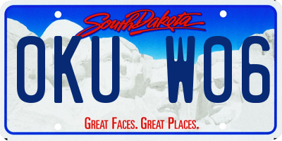 SD license plate 0KUW06
