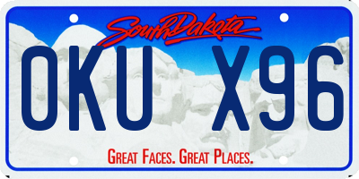 SD license plate 0KUX96